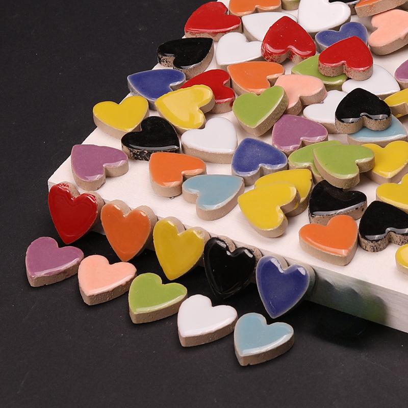 Heart Shaped Ceramic Mosaic Ti - Ceramic Tile Blank ulasan dan harga