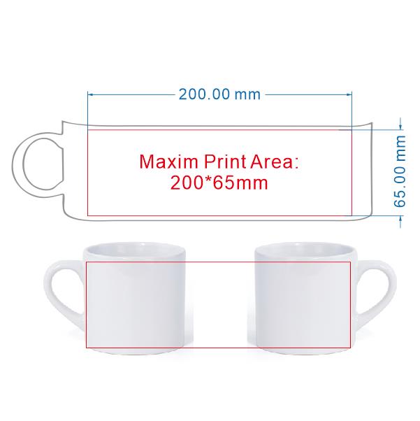 175ml Small Coffee Mug DIY LOG - Sublimation Mug White ulasan dan harga