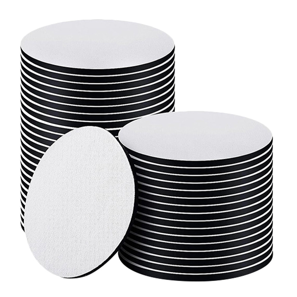 50Pcs Thermal Sublimation Roun - Coaster Sublimation Blank ulasan dan harga