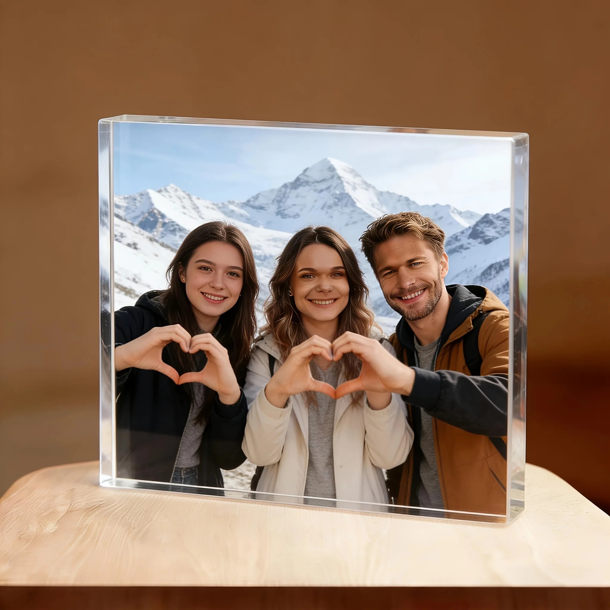 Custom acrylic desktop decorat - Photo Acrylic Block ulasan dan harga