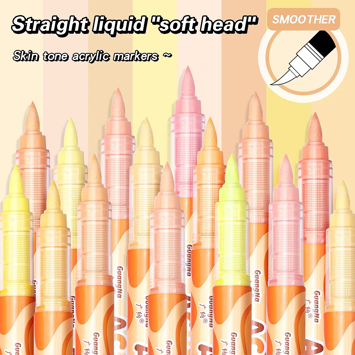 GuangNa 72 Colors Soft Brush A - Copic Marker Sketch ulasan dan harga