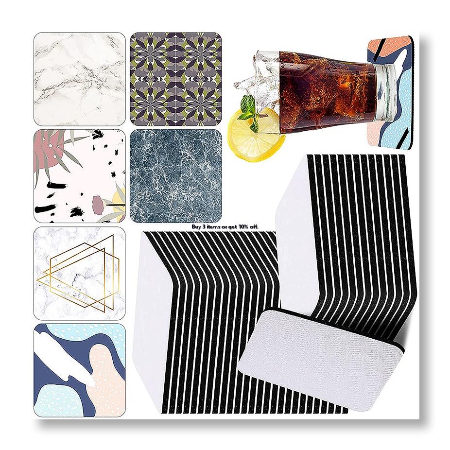 ✱35 Pieces Square Sublimation  - Coaster Sublimation Blank ulasan dan harga