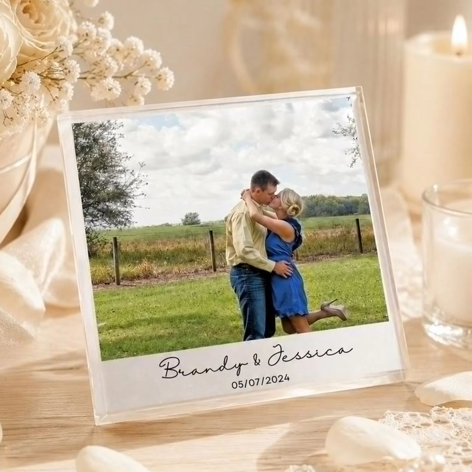 Custom Photo & Text Acrylic Bl - Photo Acrylic Block ulasan dan harga