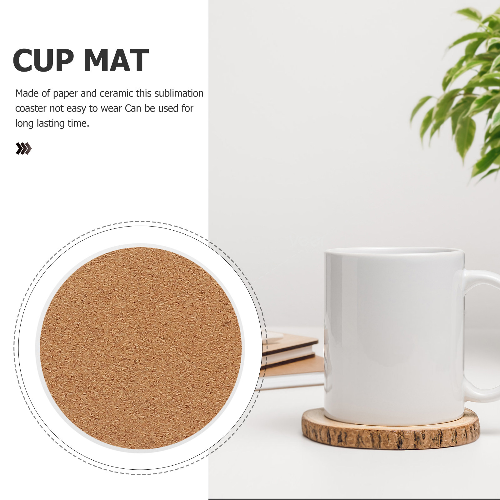 10Set Ceramic Sublimation Coas - Coaster Sublimation Blank ulasan dan harga