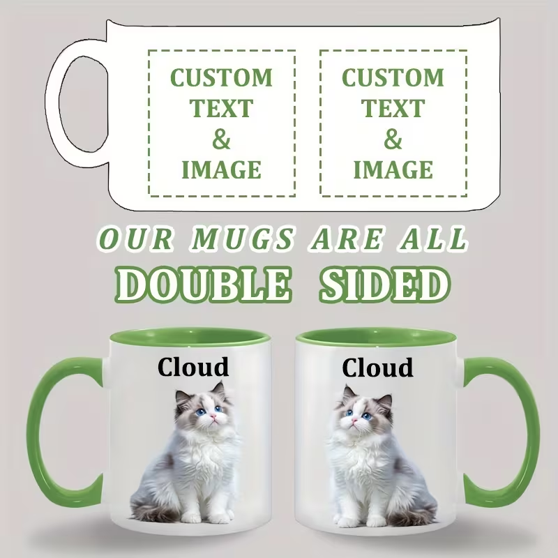 Custom Ceramic Mug Color Insid - Sublimation Mug White ulasan dan harga