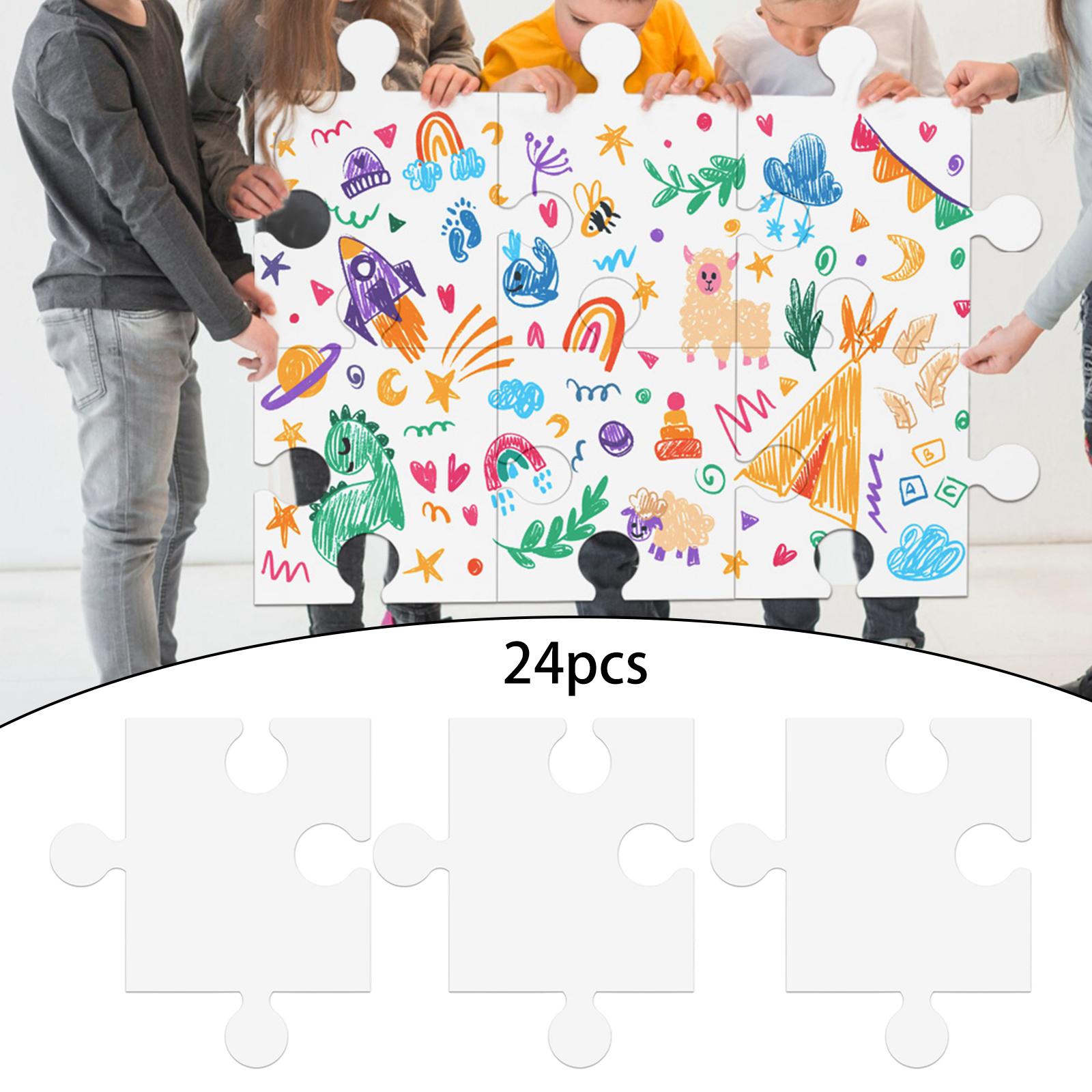 Kids Adult Blank Puzzle for DI - Puzzle Blank White ulasan dan harga