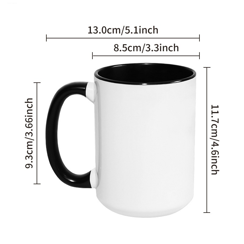 450ML 15 oz Big Cup DIY Custom - Sublimation Mug White ulasan dan harga