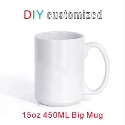 450ML 15 oz Big Cup DIY Custom - Sublimation Mug White ulasan dan harga